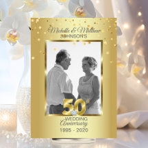 Personalisierter 50. goldener Hochzeitstag