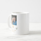 Personalisierter 50. Hochzeitstag-Mug Kaffeetasse (Vorderseite Links)