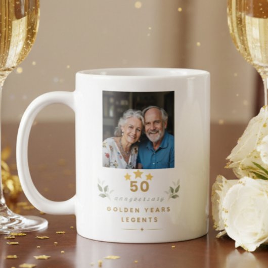 Personalisierter 50. Hochzeitstag-Mug Kaffeetasse