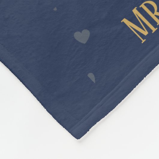 Personalisierter 50. Jahrestag der Hochzeit Fleecedecke (Ecke)