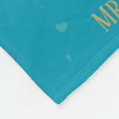 Personalisierter 50. Jahrestag der Hochzeit Meilen Fleecedecke (Ecke)