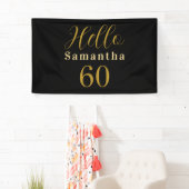 Personalisierter 60. Geburtstag Banner (Insitu)