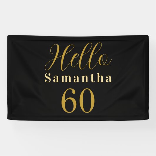 Personalisierter 60. Geburtstag Banner (Horizontal)