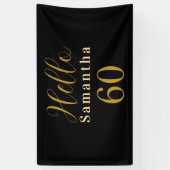 Personalisierter 60. Geburtstag Banner (Vertikal)