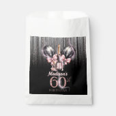 Personalisierter 60. Geburtstag Champagner Luxus P Geschenktütchen (Vorderseite)