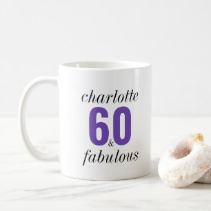 Personalisierter 60. Geburtstag Fabelhafter Becher Kaffeetasse