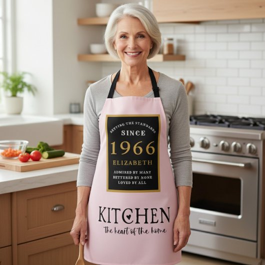 Personalisierter 60. Geburtstag Koch Chef Bäcker P Schürze