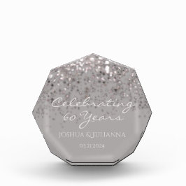 Personalisierter 60-jähriger Diamantenjubiläum Fotoblock