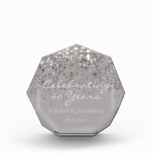 Personalisierter 60-jähriger Diamantenjubiläum Fotoblock