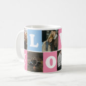 Personalisierter 6-Foto-Collage-Becher - individue Kaffeetasse (Vorderseite Links)