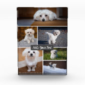 Personalisierter 6 Foto-Collagen-Text-Foto-Block Fotoblock (Vorderseite)