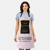 Personalisierter 70. Geburtstag Koch Chef Bäcker R Schürze (Getragen)