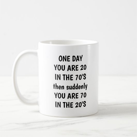 Personalisierter 70. Geburtstag Tasse mit individu (Links)