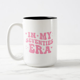 Personalisierter 70. Geburtstagsbecher: In Meinen Zweifarbige Tasse
