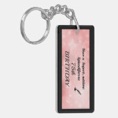 Personalisierter 75. Geburtstag Akryllischer Schlü Schlüsselanhänger (Vorderseite links)