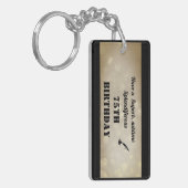 Personalisierter 75. Geburtstag Akryllischer Schlü Schlüsselanhänger (Vorderseite links)
