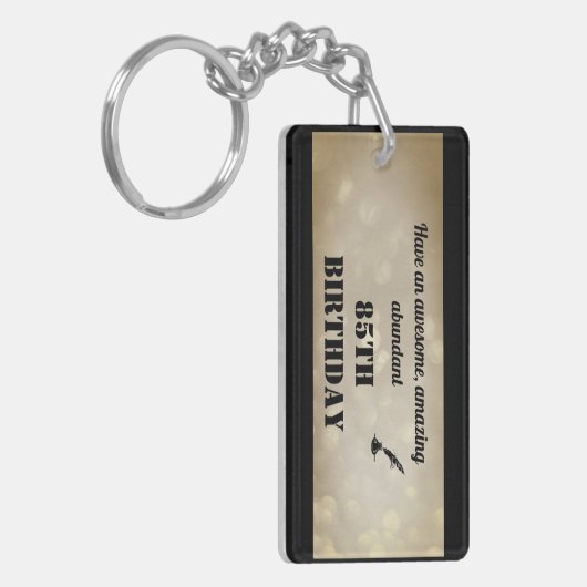 Personalisierter 85. Geburtstag Akryllischer Schlü Schlüsselanhänger (Vorderseite links)