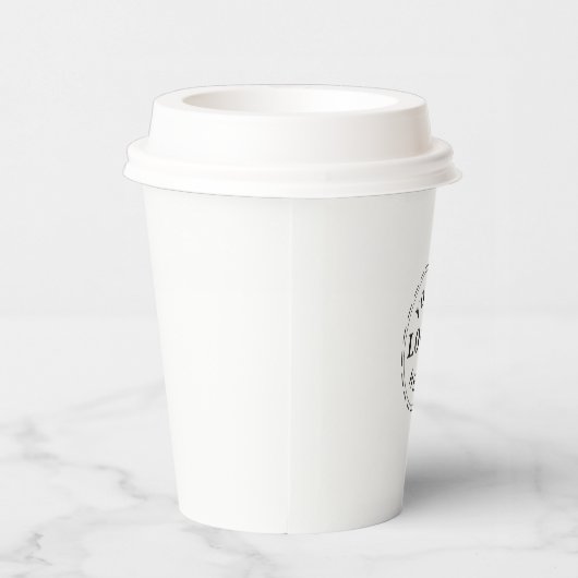 Personalisierter 8oz Paper Cup mit Lid für Veranst Pappbecher (Rechts)