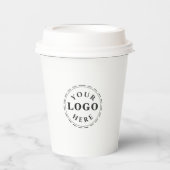 Personalisierter 8oz Paper Cup mit Lid für Veranst Pappbecher (Vorderseite)