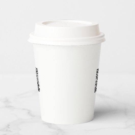 Personalisierter 8oz Paper Cup mit Lid für Veranst Pappbecher (Links)