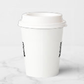 Personalisierter 8oz Paper Cup mit Lid für Veranst Pappbecher (Rechts)