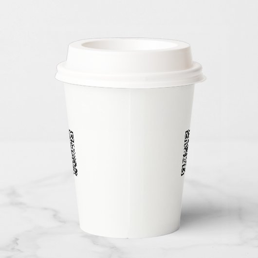 Personalisierter 8oz Paper Cup mit Lid für Veranst Pappbecher (Rechts)