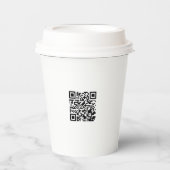 Personalisierter 8oz Paper Cup mit Lid für Veranst Pappbecher (Vorderseite)