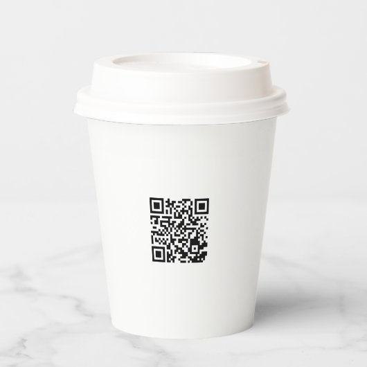 Personalisierter 8oz Paper Cup mit Lid für Veranst Pappbecher (Vorderseite)