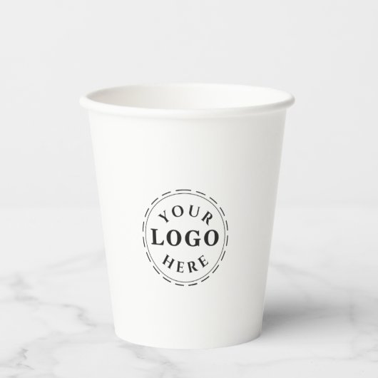 Personalisierter 8oz Paper Cup ohne Lid für Verans Pappbecher (Vorderseite)