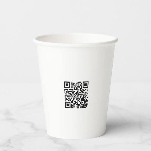 Personalisierter 8oz Paper Cup ohne Lid für Verans Pappbecher (Rückseite)
