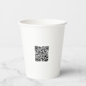 Personalisierter 8oz Paper Cup ohne Lid für Verans Pappbecher (Vorderseite)
