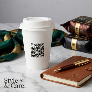 Personalisierter 8oz-Pappbecher mit Deckel für Ver Pappbecher
