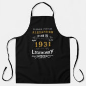 Personalisierter 90. Geburtstag Geboren 1931 Vinta Schürze (Vorderseite)