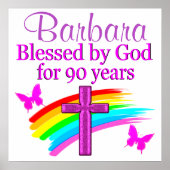 PERSONALISIERTER 90. GEBURTSTAG POSTER (Vorne)