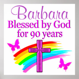 PERSONALISIERTER 90. GEBURTSTAG POSTER