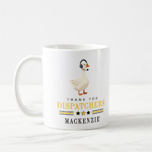 Personalisierter 911-Dispatcher-Gans mit Headset  Kaffeetasse