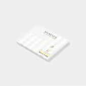 Personalisierter 911-Dispatcher-Gans mit Headset Post-it Klebezettel (angewinkelt)