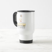 Personalisierter 911-Dispatcher-Gans mit Headset Reisebecher (Vorderseite Links)