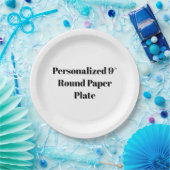 Personalisierter 9″ runder Papier-Teller Pappteller (Party)