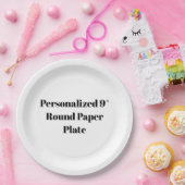 Personalisierter 9″ runder Papier-Teller Pappteller (Party)