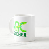 Personalisierter ABC-Lehrer Kaffeetasse (Vorderseite Links)