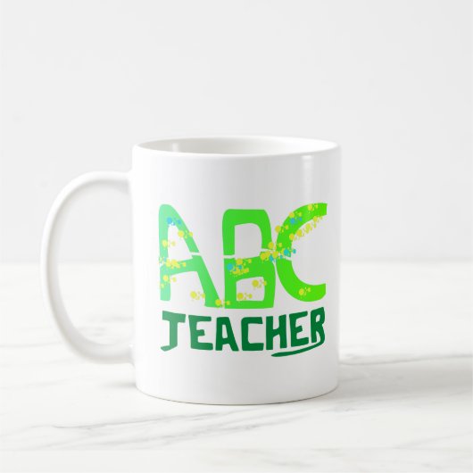 Personalisierter ABC-Lehrer Kaffeetasse (Links)