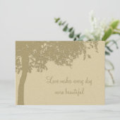 Personalisierter Abend Empfang Hochzeit Einladung (Stehend Vorderseite)