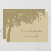 Personalisierter Abend Empfang Hochzeit Einladung (Vorne/Hinten)