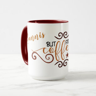Personalisierter, aber erster Kaffee mit Wirbel Tasse