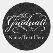 Personalisierter Abitur, eleganter Schwarzer Absch