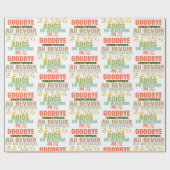 Personalisierter Abschied Verlassend Geschenkpapier (Flach)