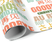 Personalisierter Abschied Verlassend Geschenkpapier (Rolleneckpunkt)