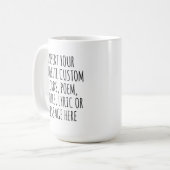 Personalisierter Abschiedsbecher-Geschenk für Abso Kaffeetasse (Vorderseite Links)