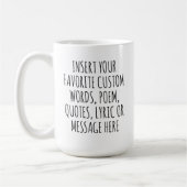 Personalisierter Abschiedsbecher-Geschenk für Abso Kaffeetasse (Links)